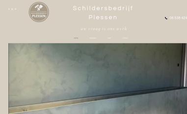 Schermafbeelding van schildersbedrijfplessen.com