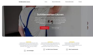 Schermafbeelding van schilderwerkenleuven.be