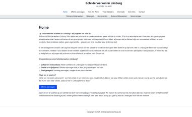 Schermafbeelding van schilderwerkenlimburg.be