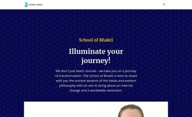 Schermafbeelding van schoolofbhakti.com