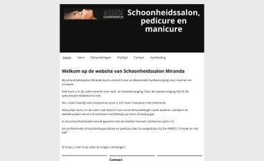 Schermafbeelding van schoonheidssalonmiranda.nl
