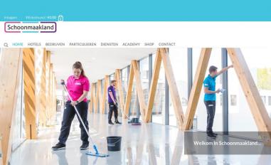 Schermafbeelding van schoonmaakland.com