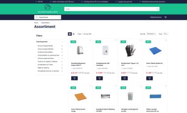 Schermafbeelding van schoonmaakoutlet.nl