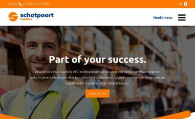 Schermafbeelding van schotpoortlogistics.eu