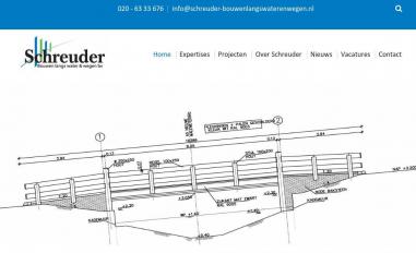 Schermafbeelding van schreuder-bouwenlangswaterenwegen.nl