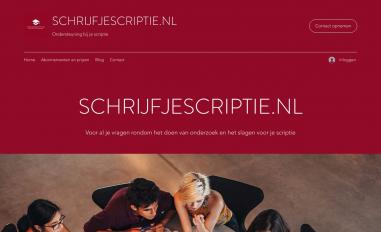 Schermafbeelding van schrijfjescriptie.nl