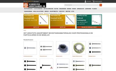 Schermafbeelding van schroevengroothandel.nl