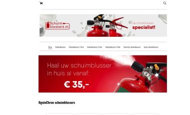 Schermafbeelding van schuimblussers.nl