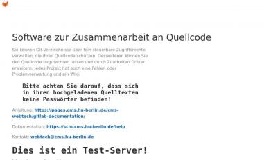 Schermafbeelding van scm.cms.hu-berlin.de