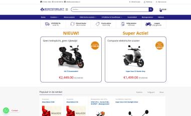 Schermafbeelding van scooterselect.nl