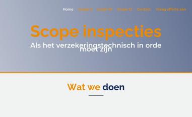 Schermafbeelding van scope-inspect.nl