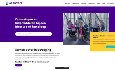Schermafbeelding van scouters.nl