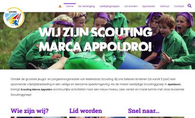 Schermafbeelding van scoutinggroep.com