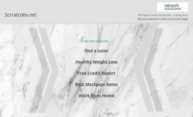 Schermafbeelding van scrratcdev.net