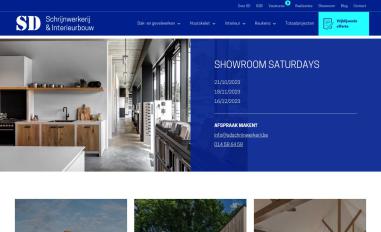 Schermafbeelding van sdschrijnwerkerij.be