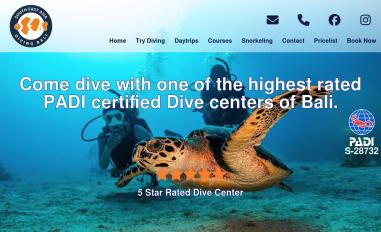 Schermafbeelding van seadivingbali.com