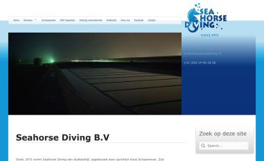 Schermafbeelding van seahorsediving.nl