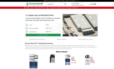 Schermafbeelding van secondhandhp.nl