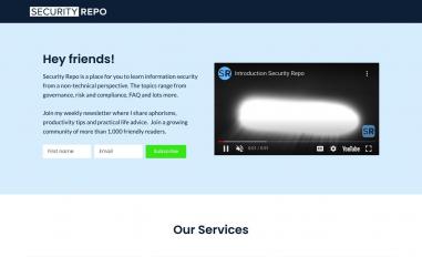 Schermafbeelding van securityrepo.com