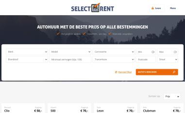 Schermafbeelding van selectandrent.com