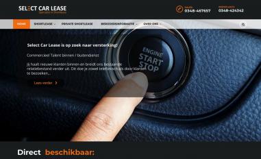 Schermafbeelding van selectcarlease.nl