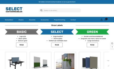 Schermafbeelding van selectkantoormeubelen.nl