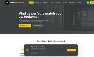 Schermafbeelding van selectrecruitment.nl