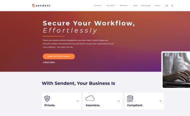 Schermafbeelding van sendent.com