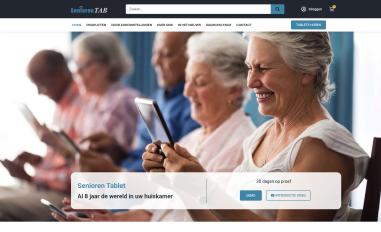 Schermafbeelding van seniorentablet.nl