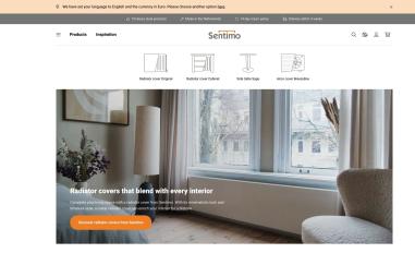 Schermafbeelding van sentimo.com