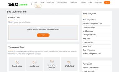 Schermafbeelding van seo.leadhunt.store
