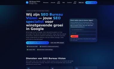 Schermafbeelding van seobureauvision.nl