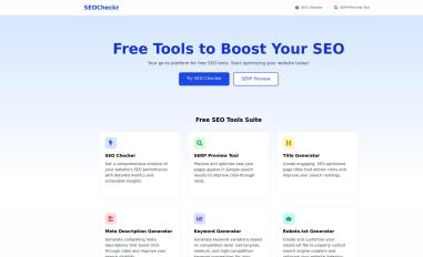 Schermafbeelding van seocheckr.com