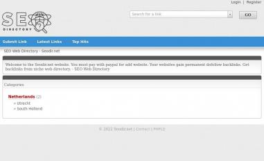 Schermafbeelding van seodir.net