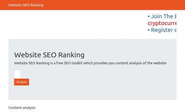 Schermafbeelding van seoranking.website