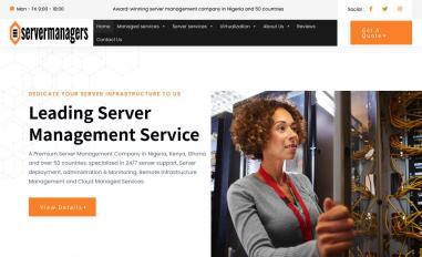 Schermafbeelding van servermanagers.ng