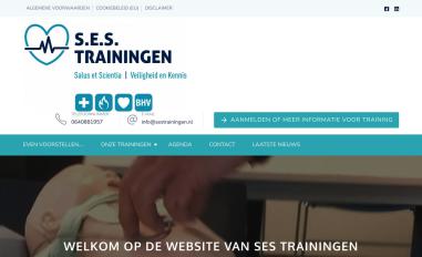 Schermafbeelding van sestrainingen.nl