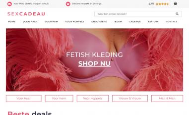 Schermafbeelding van sexcadeau.com