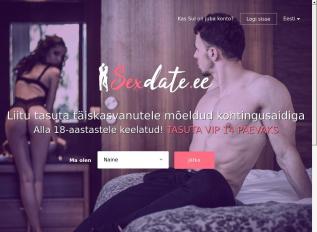 Schermafbeelding van sexdate.ee