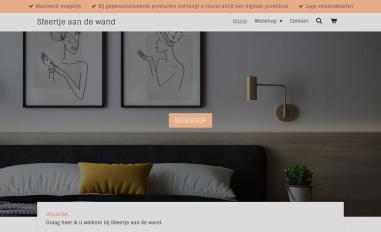 Schermafbeelding van sfeertjeaandewand.nl