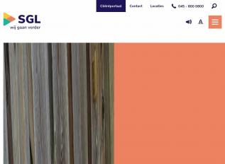 Schermafbeelding van sgl-zorg.nl