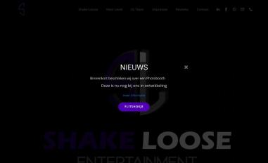 Schermafbeelding van shakeloose-entertainment.com