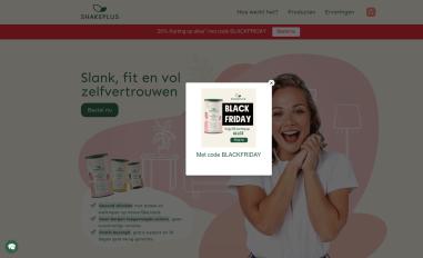 Schermafbeelding van shakeplus.nl