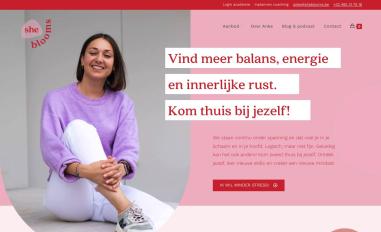 Schermafbeelding van sheblooms.be