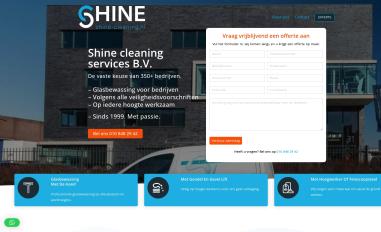 Schermafbeelding van shine-cleaning.nl