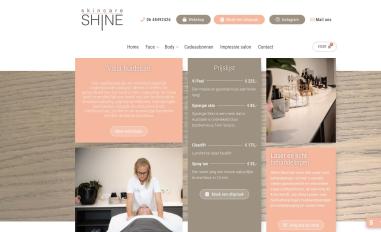 Schermafbeelding van shineskincare.nl