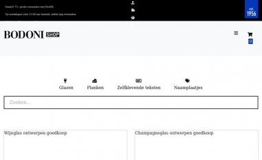 Schermafbeelding van shop.bodoni.nl
