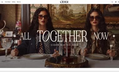 Schermafbeelding van shopcider.com