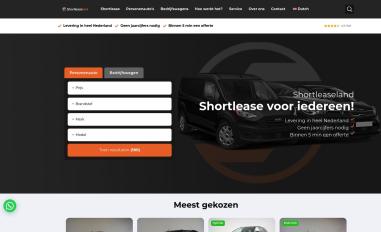 Schermafbeelding van shortleaseland.nl