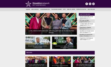 Schermafbeelding van showbizznetwork.nl